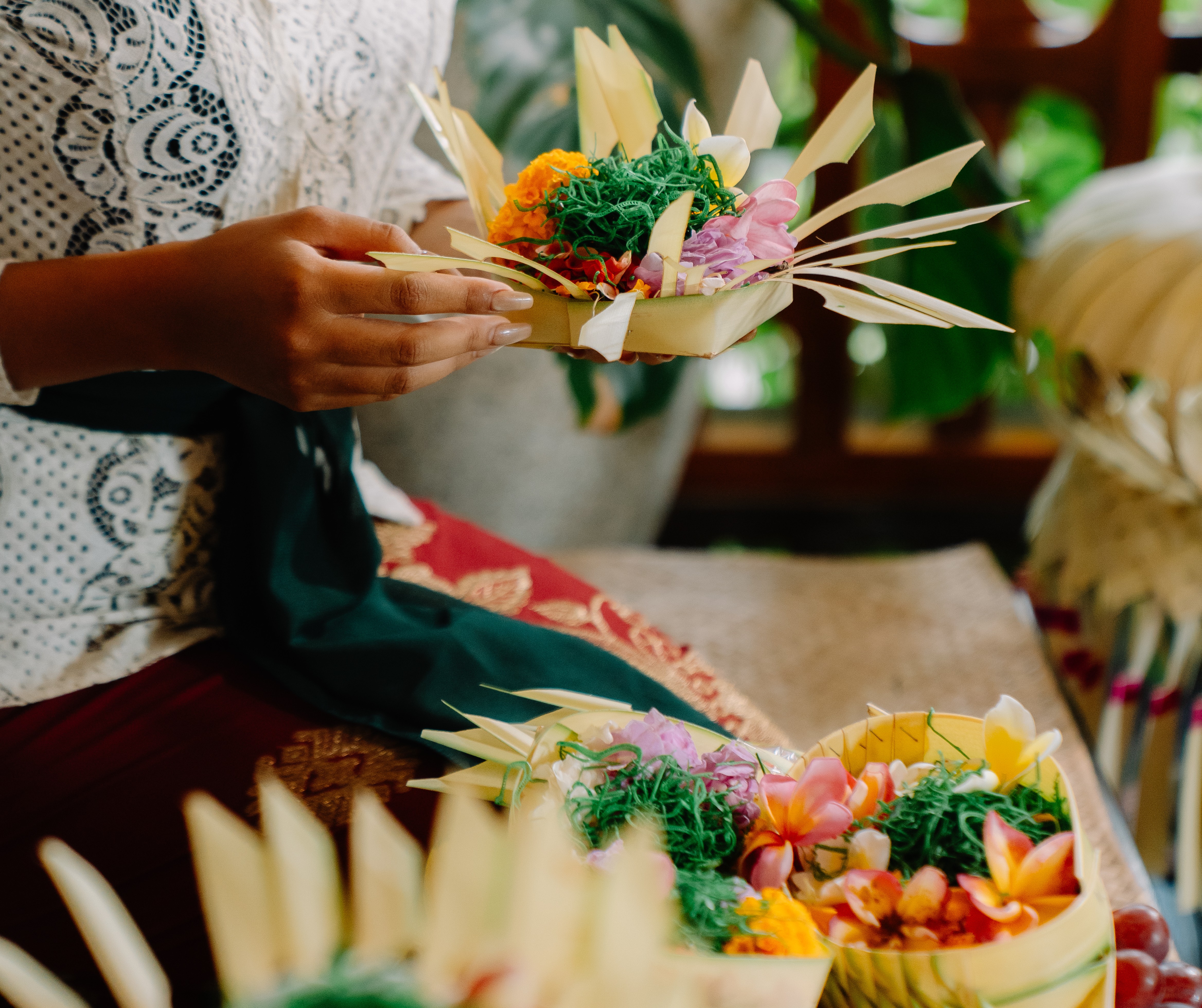 Canang Sari Making